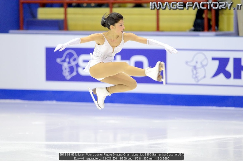 2013-03-03 Milano - World Junior Figure Skating Championships 3852 Samantha Cesario USA.jpg